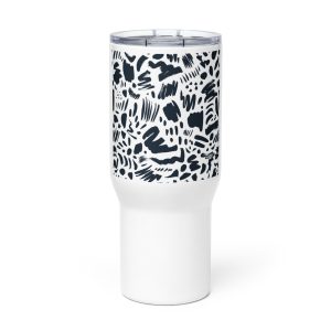 Travel mug with a handle