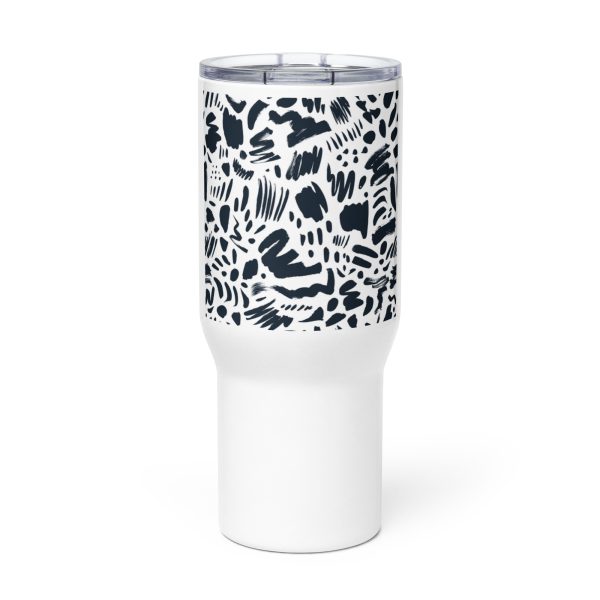 Travel mug with a handle