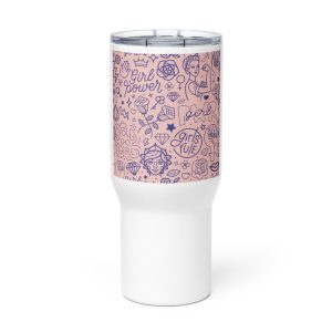 Travel mug with a handle