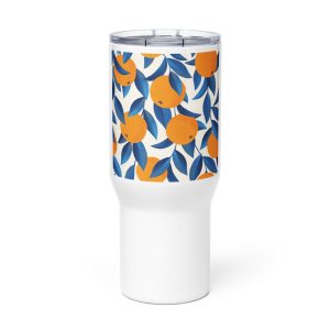 Travel mug with a handle