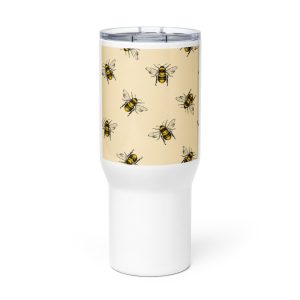 Travel mug with a handle
