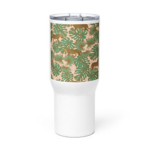 Travel mug with a handle