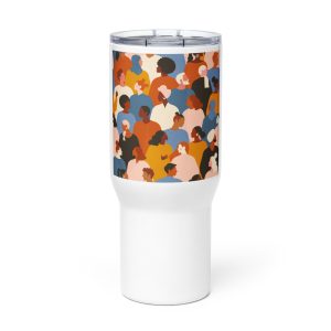 Travel mug with a handle