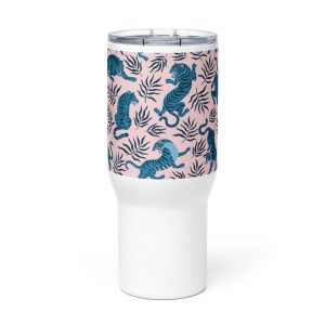 Travel mug with a handle