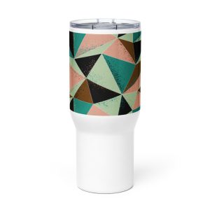Travel mug with a handle