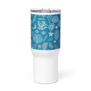 Travel mug with a handle