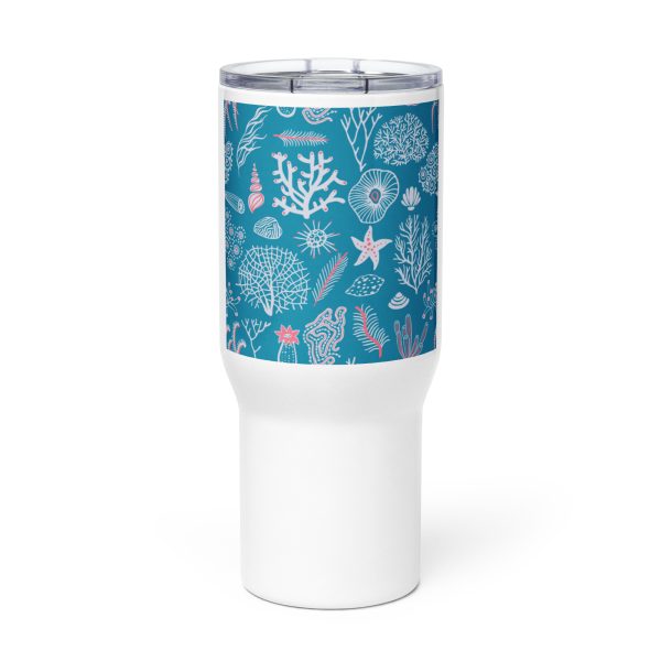 Travel mug with a handle
